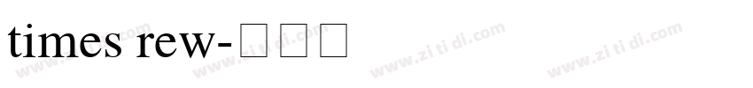times rew字体转换